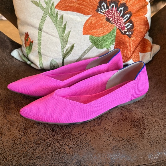 ROTHY’s POINT DRAGON FRUIT FLATS EUC $88 PRICE FIRM SIZE 9 - Picture 3 of 13